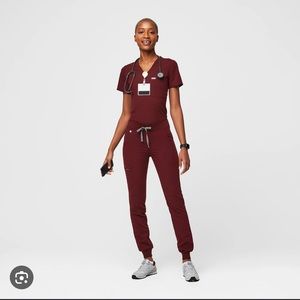 Figs Burgundy 4 piece bundle! L/LP